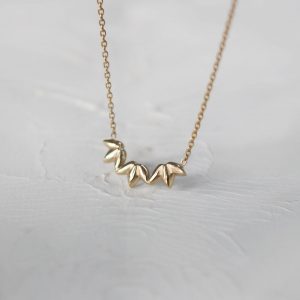 Lotus trio necklace
