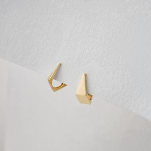 Faceted earrings- Large