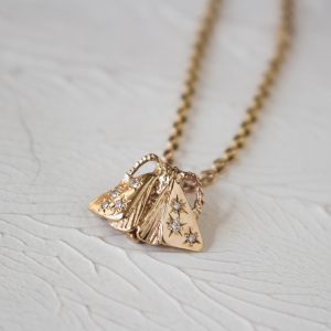 Moth pendant  necklace