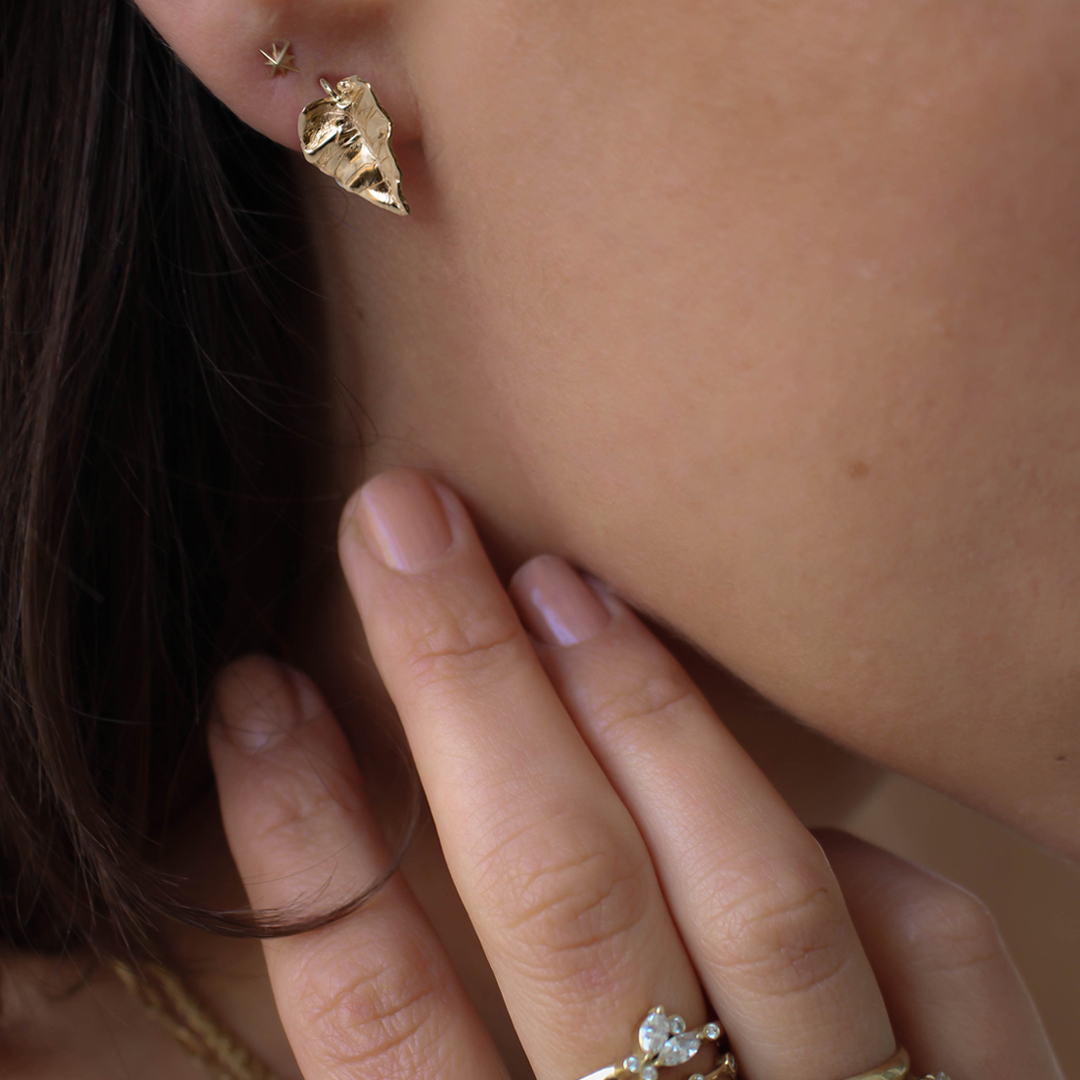 Monstera Leaf earring by Coh Jewelry Monstera Leaf earring - Image 2